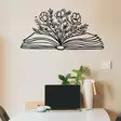 Väggdekor Metall Wallity Culture Flower Svart Metall 68x34 cm - Dekorationer, prydnadsföremål - 8683743680542 - 2