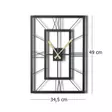 Väggklocka Wallity Svart Metall 49x34,5 cm - Väggklockor - 8681875050172 - 10