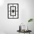 Väggklocka Wallity Svart Metall 49x34,5 cm - Väggklockor - 8681875050172 - 5