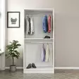 Garderob Hanah Home Kale Glass Svart Spånskiva 90x210x52 cm - Garderober - 8683742559832 - 6