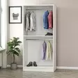 Garderob Hanah Home Kale Glass Svart Spånskiva 90x210x52 cm - Garderober - 8683742559832 - 7