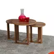Nestingbord Hanah Home Mira Valnöt Spånskiva 52x47x52 cm 36x43x36 cm 36x41x36 cm - Möbler - 8681875364422 - 2