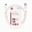 USB-kabel | USB 2.0 | USB-A Hane | USB-C Hane | 15 W | 480 Mbps | Nickelplaterad | 2.00 m | Rund | PVC | Svart | Label - Nedis produkter - 5412810481132 - 66