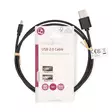 USB-kabel | USB 2.0 | USB-A Hane | USB Micro-B Hane | 7.5 W | 480 Mbps | Nickelplaterad | 1.00 m | Rund | PVC | Svart | Label - Dator och nätverk - 5412810428052 - 66