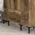Garderob Hanah Home Kumsal PTP Valnöt Spånskiva 160x47,5x201,4 cm - Garderober - 8684282089452 - 5