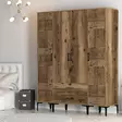Garderob Hanah Home Kumsal PTP Valnöt Spånskiva 160x47,5x201,4 cm - Garderober - 8684282089452 - 4
