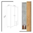 Garderob Hanah Home Suwon Ek Spånskiva 100x190x52 cm - Garderober - 8681875126822 - 4