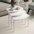 Nestingbord Hanah Home Lenny Vit Spånskiva 45x45x45 cm 45x40x45 cm 45x35x45 cm - Bord - 8683742465782 - 2