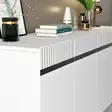Konsolbord Hanah Home Defne Vit Silver Spånskiva 150x80x40 cm - Byråer och skåp - 8683742469292 - 4