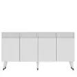 Konsolbord Hanah Home Defne Vit Silver Spånskiva 150x80x40 cm - Byråer och skåp - 8683742469292 - 1