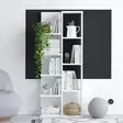 Bokhylla Hanah Home Viva Vit Spånskiva 60x150x18 cm - Bokhyllor - 8683743537082 - 2