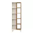 Bokhylla Hanah Home Enzamu Vit Spånskiva 50x162x25 cm - Bokhyllor - 8681875078442 - 1