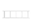 Bokhylla Hanah Home Snow Vit Spånskiva 120x33,6x19,5 cm - Bokhyllor - 8681181613382 - 1