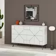 Konsolbord Hanah Home Dune Vit Spånskiva 123x62,4x35 cm - Byråer och skåp - 8683342851312 - 2