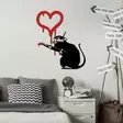 Väggdekor Metall Wallity Banksy Metal Vit Metall 60x70 cm - Dekorationer, prydnadsföremål - 8684282419082 - 3