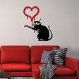 Väggdekor Metall Wallity Banksy Metal Vit Metall 60x70 cm - Dekorationer, prydnadsföremål - 8684282419082 - 4