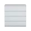 Byrå Hanah Home BE102 Vit Spånskiva 80x97,8x47 cm - Byråer och skåp - 8684282480662 - 1
