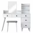 Sminkbord Hanah Home BJ101 Vit Spånskiva 125x93,8x40 cm - Toalettbord - 8683742031642 - 9