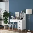Sminkbord Hanah Home BJ101 Vit Spånskiva 125x93,8x40 cm - Toalettbord - 8683742031642 - 2