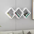 Vägghylla Hanah Home Galaxy Vit Spånskiva 102x42x20 cm - Vägghyllor - 8683742131212 - 2