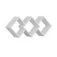 Vägghylla Hanah Home Galaxy Vit Spånskiva 102x42x20 cm - Vägghyllor - 8683742131212 - 1