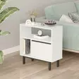 Sidobord Hanah Home On6W Vit Spånskiva 60x60x25,5 cm - Sidobord och extrabord - 8684282369172 - 3