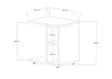 Sidobord Hanah Home Amy Vit Spånskiva 45x50x35 cm - Sidobord och extrabord - 8683743678952 - 4