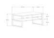 Soffbord Hanah Home Devon Vit Spånskiva 100x60x44 cm - Soffbord - 8683743246632 - 6