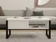 Soffbord Hanah Home Devon Vit Spånskiva 100x60x44 cm - Soffbord - 8683743246632 - 3