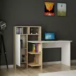 Skrivbord Hanah Home Bugra Vit Ek Spånskiva 70,5x73,8x60 cm - Skrivbord - 8681875705232 - 2