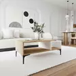 Soffbord Hanah Home Tarz Vit Ek Spånskiva 90x39x50 cm - Bord - 8684283421152 - 3