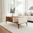 Soffbord Hanah Home Tarz Vit Ek Spånskiva 90x39x50 cm - Bord - 8684283421152 - 2