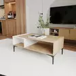 Soffbord Hanah Home Tarz Vit Ek Spånskiva 90x39x50 cm - Bord - 8684283421152 - 1