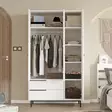 Garderob Hanah Home On15W Vit Spånskiva 112,2x195,6x55 cm - Garderober - 8684282369622 - 5