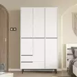 Garderob Hanah Home On15W Vit Spånskiva 112,2x195,6x55 cm - Garderober - 8684282369622 - 4