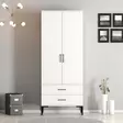 Garderob Hanah Home Kumsal T Vit Spånskiva 80x47,5x201,4 cm - Garderober - 8684282088912 - 2