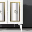 Konsolbord Hanah Home Capri Vit Guld Spånskiva 75x79x40 cm - Byråer och skåp - 8683742835882 - 4