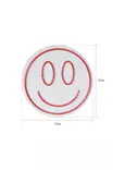 Led Väggdekor Wallity Smiley Gul Plast Ø 27 cm - Ljussmycken och ljusfigurer - 8683743828692 - 8