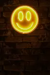 Led Väggdekor Wallity Smiley Gul Plast Ø 27 cm - Ljussmycken och ljusfigurer - 8683743828692 - 4