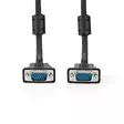 VGA-kabel | VGA Hane | VGA Hane | Nickelplaterad | Maximal upplösning: 1280x768 | 2.00 m | Rund | ABS | Svart | Label - Dator och nätverk - 5412810421282 - 10