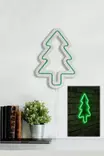 LED Väggdekor Wallity Christmas Pine Grön Plast 21x30 cm - Ljussmycken och ljusfigurer - 8683342217392 - 5