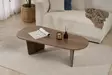 Soffbord Hanah Home Ovalis Valnöt Spånskiva 130x40x65 cm - Soffbord - 8684283887712 - 5