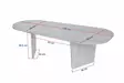 Soffbord Hanah Home Ovalis Valnöt Spånskiva 130x40x65 cm - Soffbord - 8684283887712 - 8
