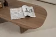 Soffbord Hanah Home Ovalis Valnöt Spånskiva 130x40x65 cm - Soffbord - 8684283887712 - 6