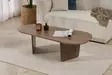 Soffbord Hanah Home Ovalis Valnöt Spånskiva 130x40x65 cm - Soffbord - 8684283887712 - 3