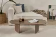 Soffbord Hanah Home Ovalis Valnöt Spånskiva 130x40x65 cm - Soffbord - 8684283887712 - 2
