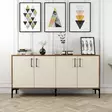 Konsolbord Hanah Home Kiev 160 Valnöt Cream Spånskiva 160x78x35 cm - Byråer och skåp - 8683743027842 - 2