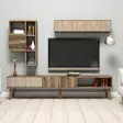TV-bänk Hanah Home Milan Valnöt Spånskiva 180x40x35 cm - TV-bänkar - 8681875828092 - 4