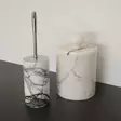 Badrumsset Mijölnir Vit 100% Sicily Lila Marmor 16x20 cm & 9x17 cm - Badrumstillbehör - 8684283055272 - 2