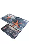 Badrumsmatta Set Mijölnir Flerfärgad 100% Polyester Antibakteriell Halkfri 50x60 cm & 60x100 cm - Badrumsmattor och våtrumsmattor - 8681875897982 - 1